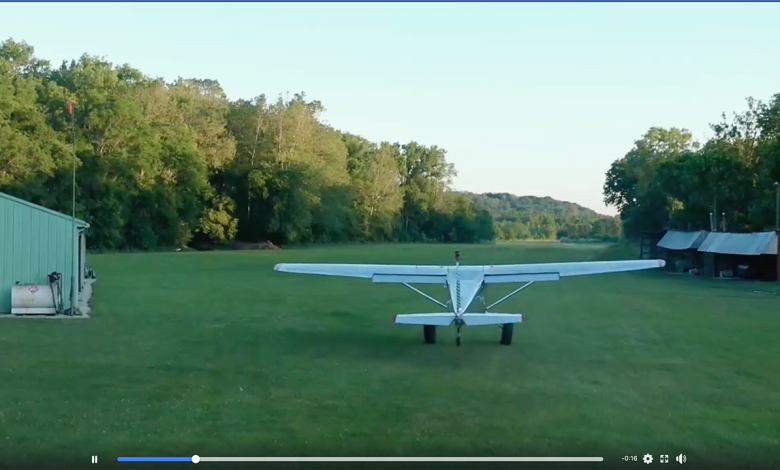 Drone video shows a pilot's close call with a deer.