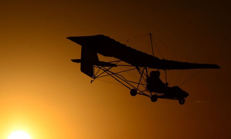 Ultralight aircraft landing