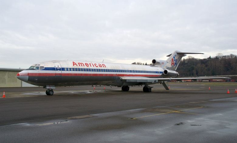 A Boeing 727 trijet similar to the one that mysteriously went missing in Angola in the early 2000s.