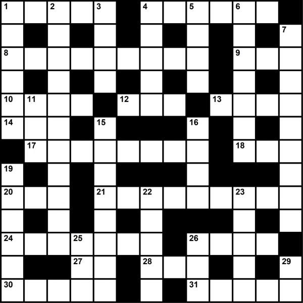 August 2020 Crossword