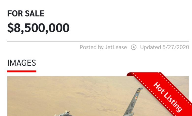 F-16 Fighting Falcon For Sale