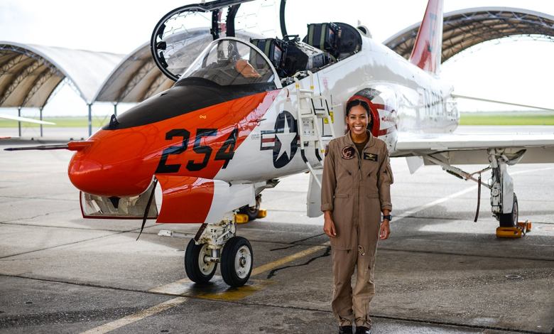 Lt. J.G. Madeline Swegle. Photo courtesy of the U.S. Navy