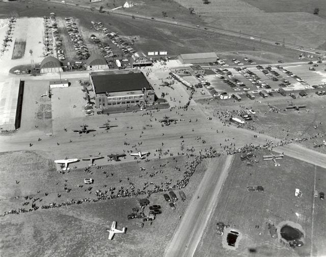 The inaugural AirVenture at Timmerman Field in Milwaukee, circa 1953. 