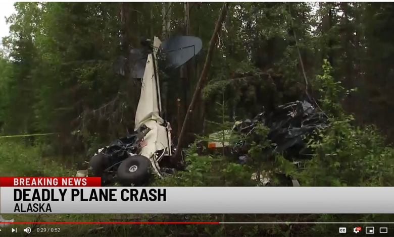 A screencap of WSPA 7News coverage of the incident shows a damaged plane.