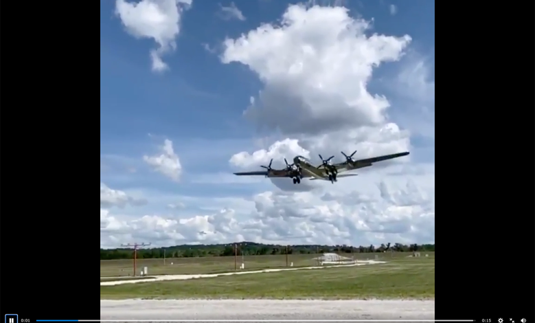 B-29 Fly By Video