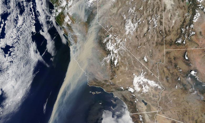 Western Wildfires from Space