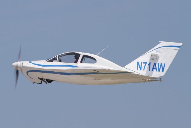 Dyke Delta, a futuristic homebuilt from the 1960s with Mooney-like speeds. Around a dozen are still flying.