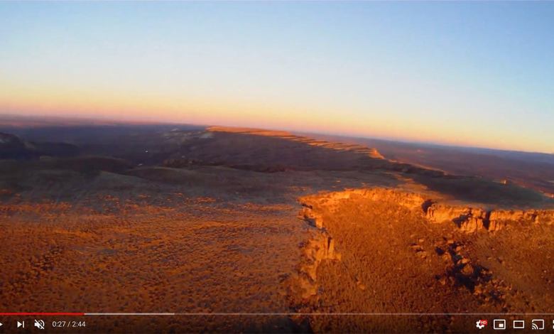 A screencap from Darin Sheer's video showing the beauty of the American West.
