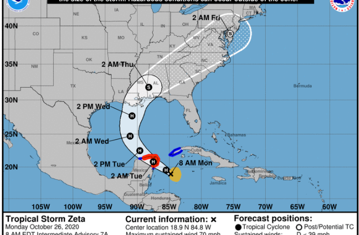 Tropical storm Zeta