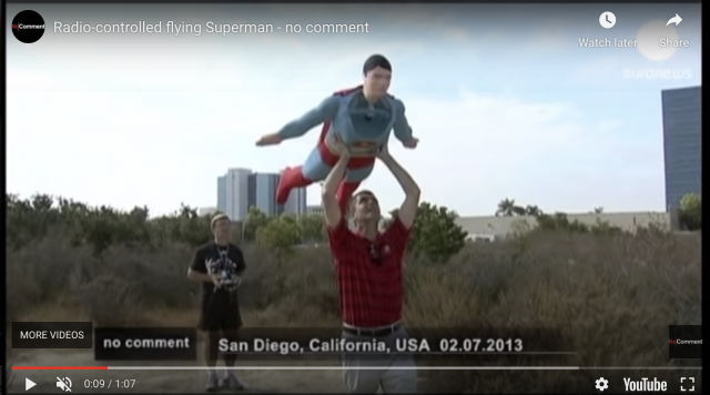 Radio-controlled Superman