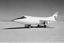 The Douglas Skyrocket is the second supersonic plane model. Photo courtesy of NASA.
