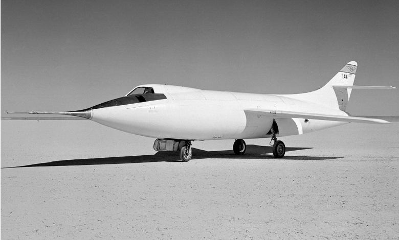 The Douglas Skyrocket is the second supersonic plane model. Photo courtesy of NASA.