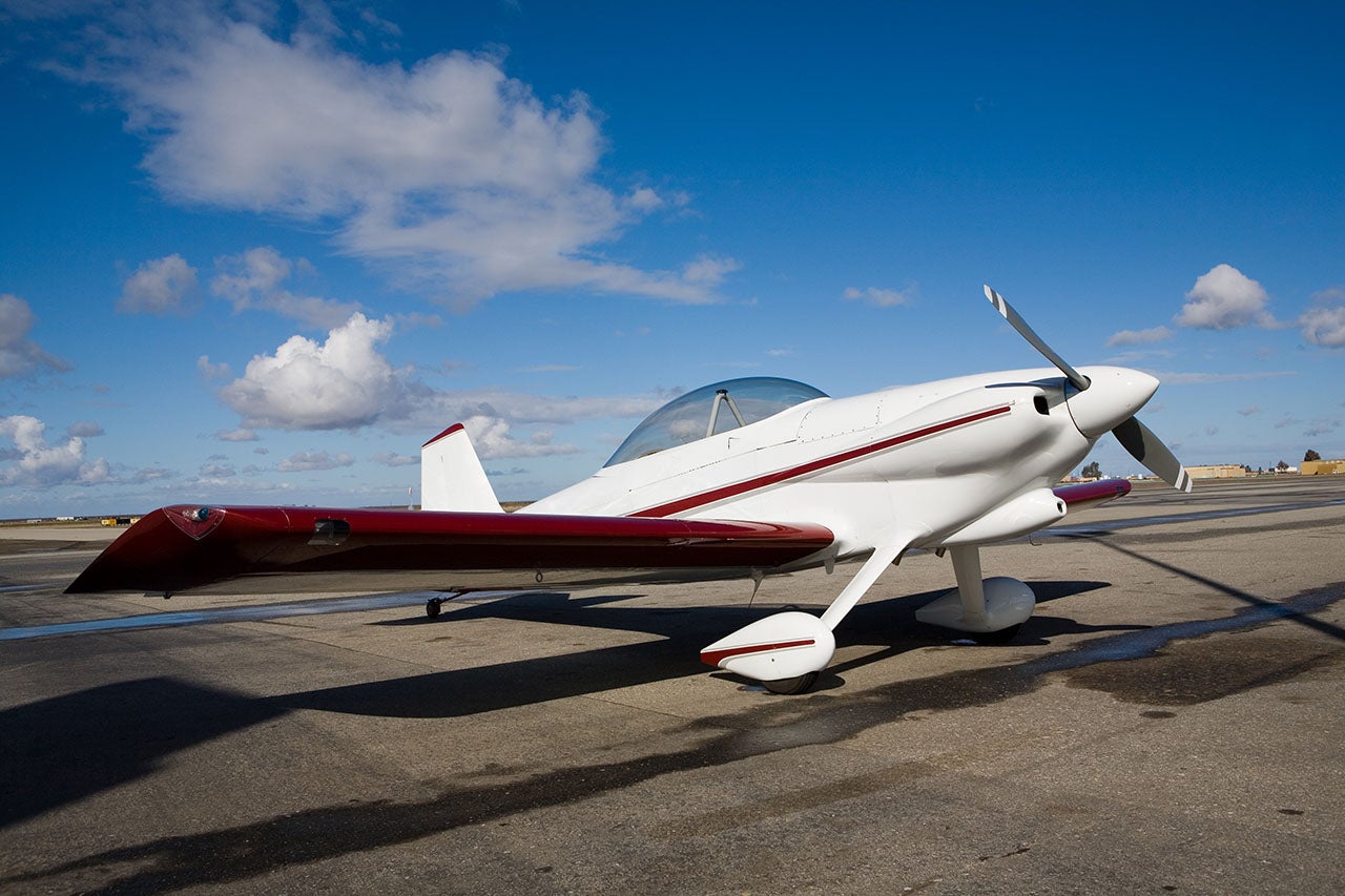 A Van’s RV-4 Experimental Amateur-Built airacraft. Photo by Richard Thornton/Shutterstock