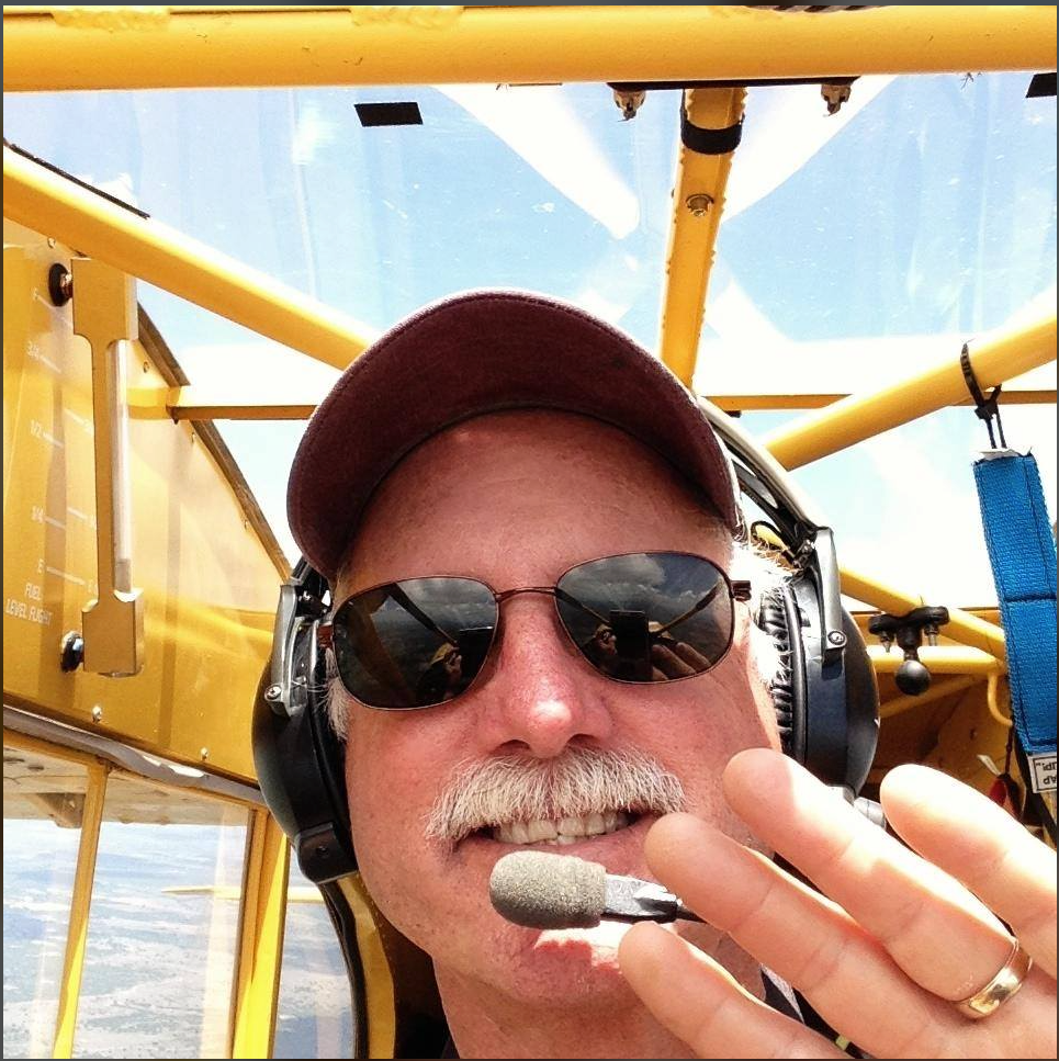 Ken Wittikiend in his Super Cub, from his Facebook page.