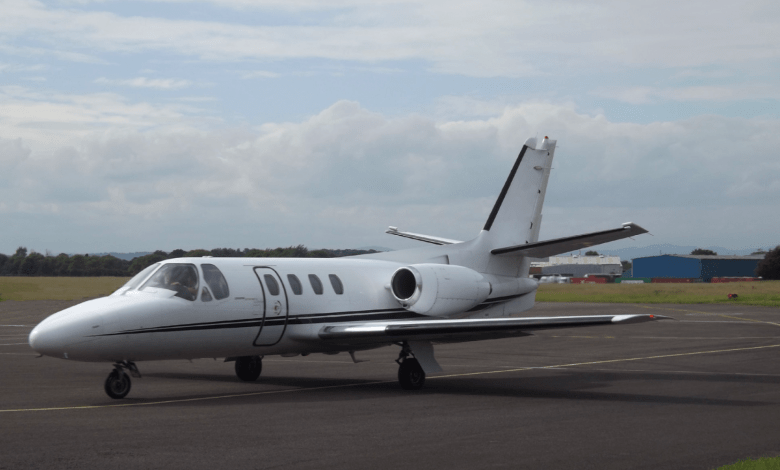 A Cessna Citation 500 similar to the accident airplane. Photo by James, courtesy of Wikipedia Commons