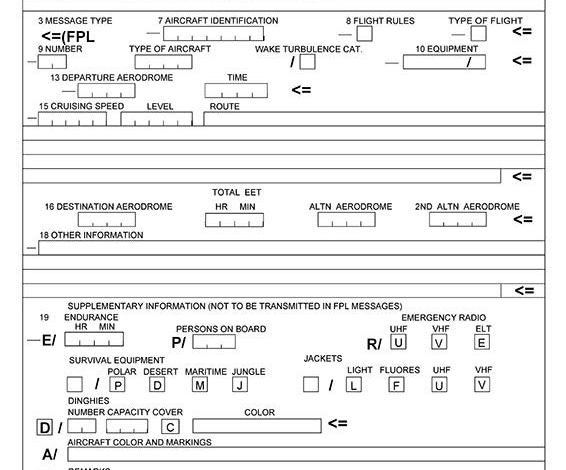 International Flight Plan
