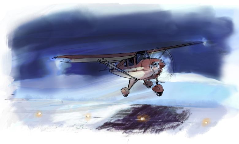 Taking Off On Glare Ice With A Crosswind