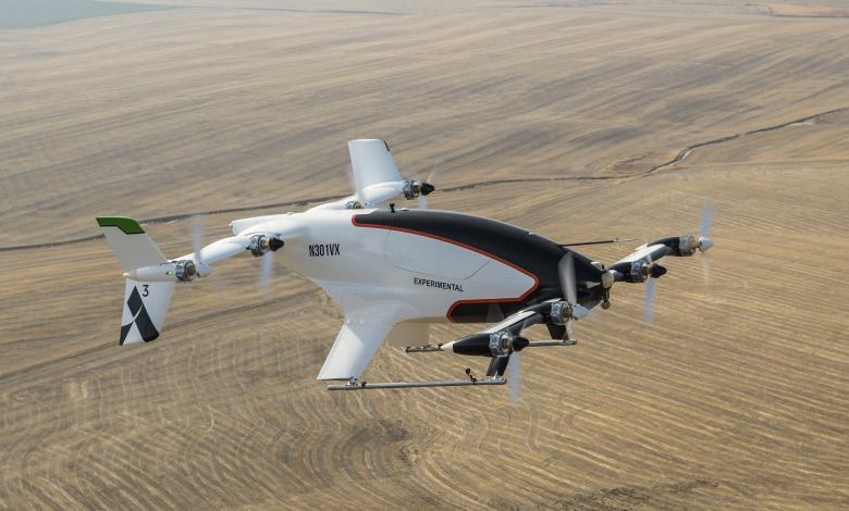 Airbus’ experimental eVTOL the Vahana. Photo courtesy Airbus.