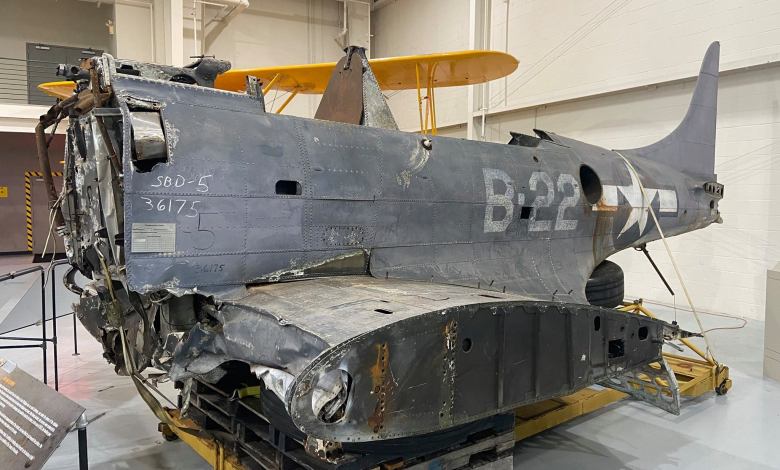 Douglas SBD-5 dive bomber. Photo Courtesy of Military Aviation Museum.