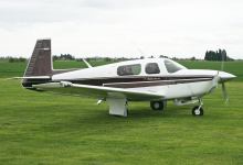 The Mooney M20J (the MSE shown here) is a lightweight, fast and efficient single that gets great speed out of modest power. Photo by Alan Wilson