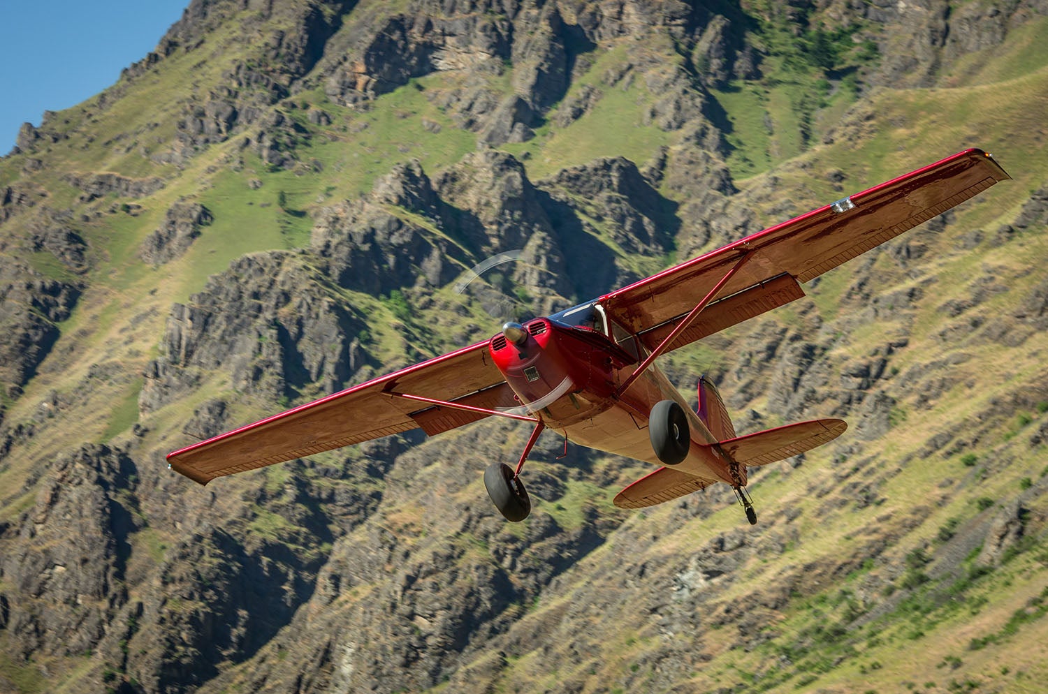 "Takeoff in Hells Canyon" by David J. Kennedy is a finalist in Plane & Pilot's 2020 Your Flying World photo contest.