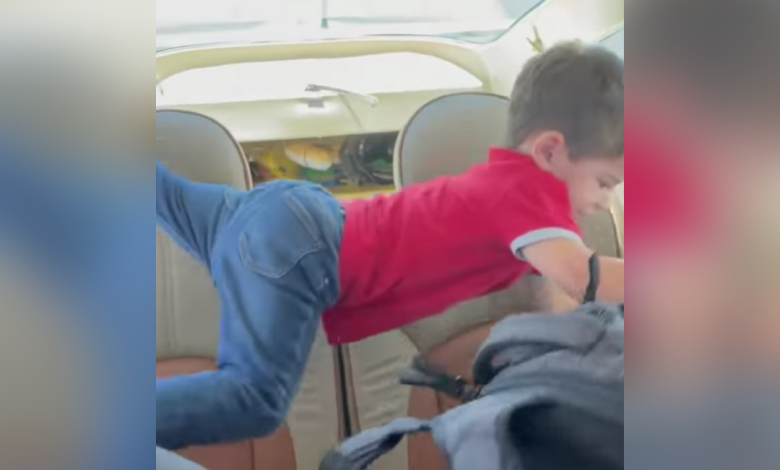 Pilot Floats His Kid With Zero Gs In the Back Of His Cessna