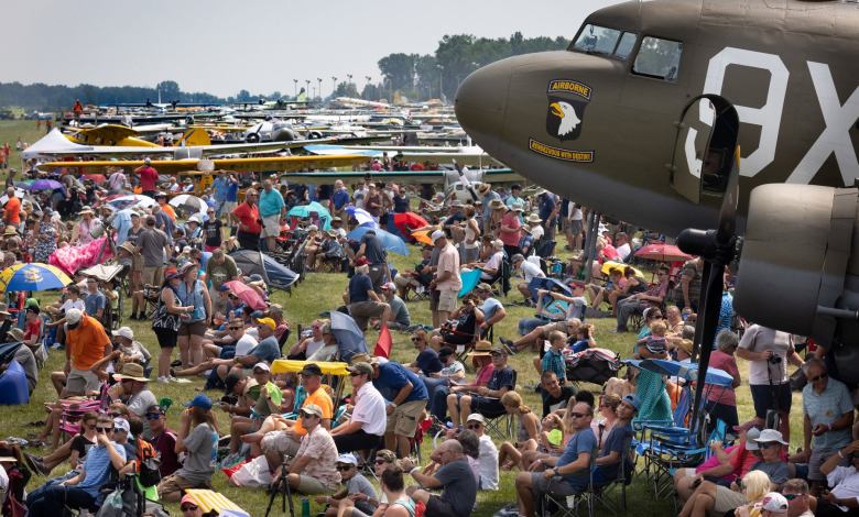 Air show crowd