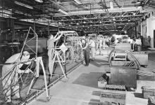 The Aeronca Aircraft factory floor.