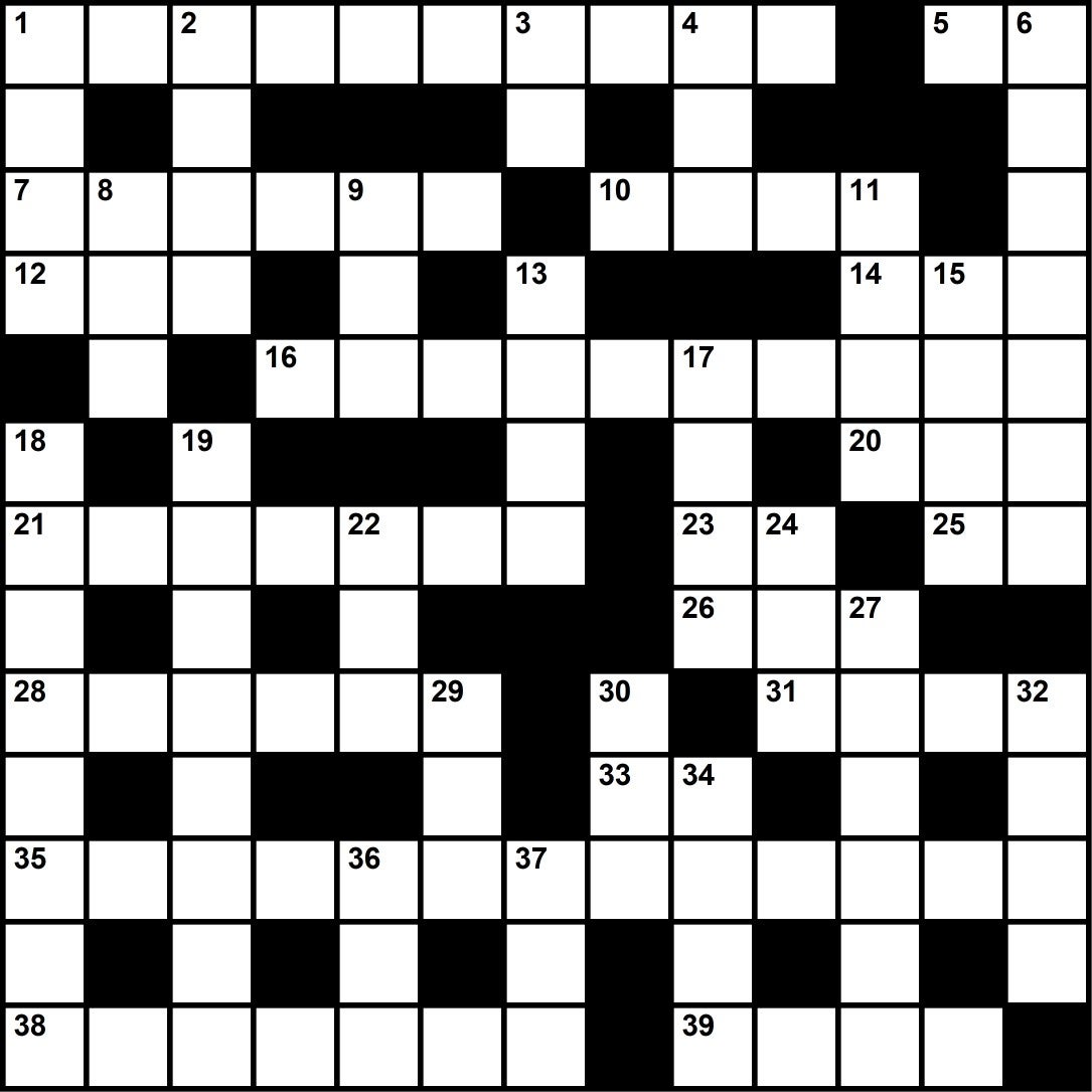 July 2021 Crossword