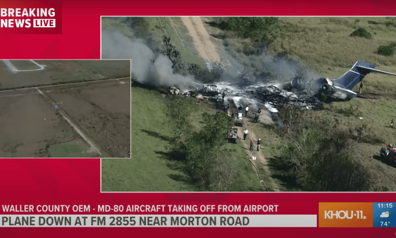 Waller County plane crash: DPS, county officials give update after jet engulfed in flames
