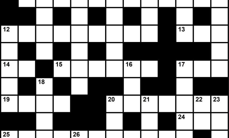 December 2021 Crossword