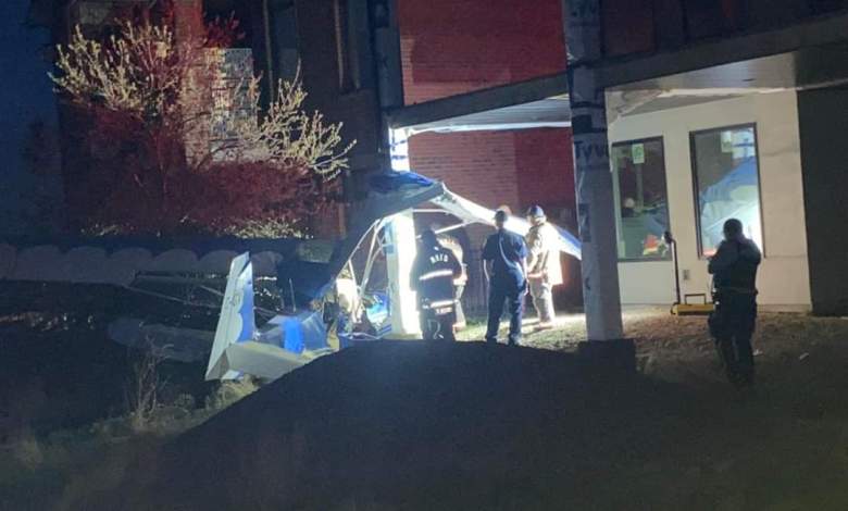 Pilotless Plane Crashes Into House