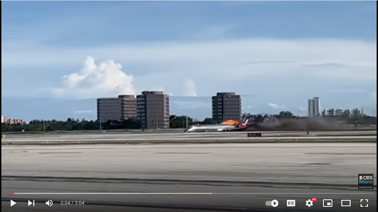 McDonnell-Douglas MD-82 Crash Lands at Miami
