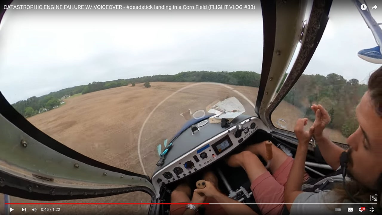 Harrowing Video of Seaplane Forced Landing in Cornfield