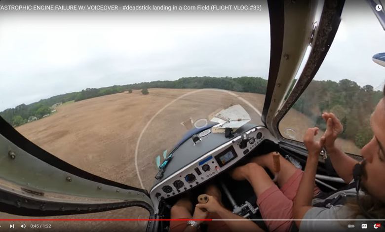 Harrowing Video of Seaplane Forced Landing in Cornfield