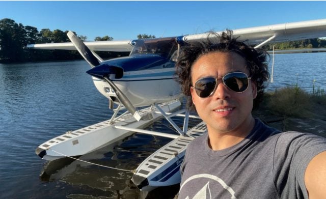 Seaplane pilot Tony Yen