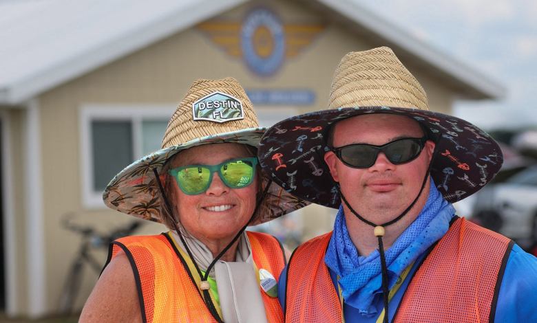 EAA Flight Safety volunteers Debbie Howard and Chad Howard - EAA AirVenture Oshkosh 2022