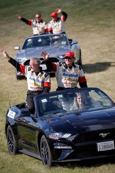 Aeroshell Team greeting the crowd - Oshkosh AirVenture Tuesday 2022
