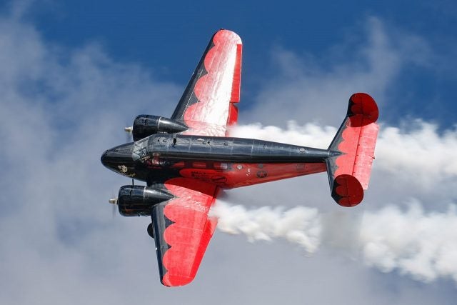Matt Younkin in his Twin Beech. - Oshkosh AirVenture Tuesday 2022