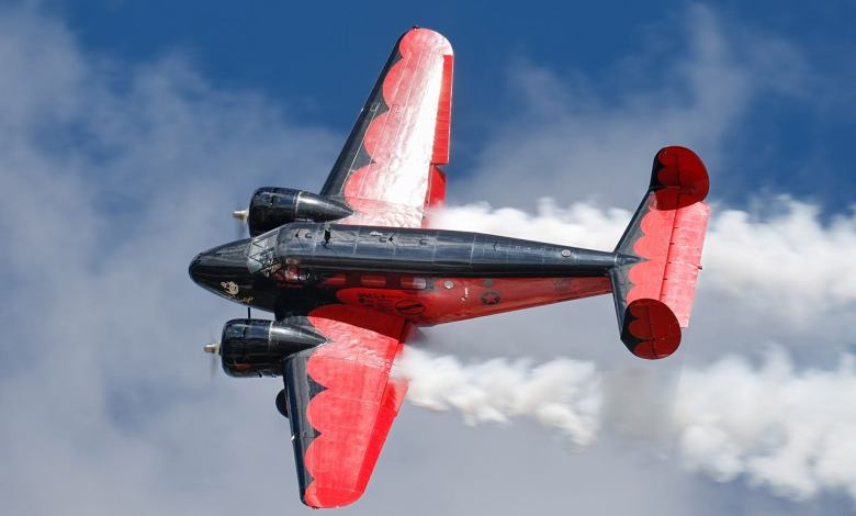 Matt Younkin in his Twin Beech. - Oshkosh AirVenture Tuesday 2022