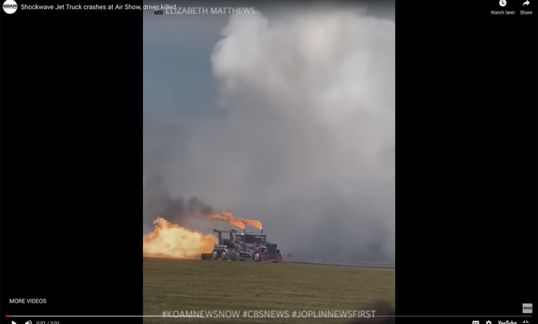 One Dead in Shockwave Truck Crash at Michigan Air Show