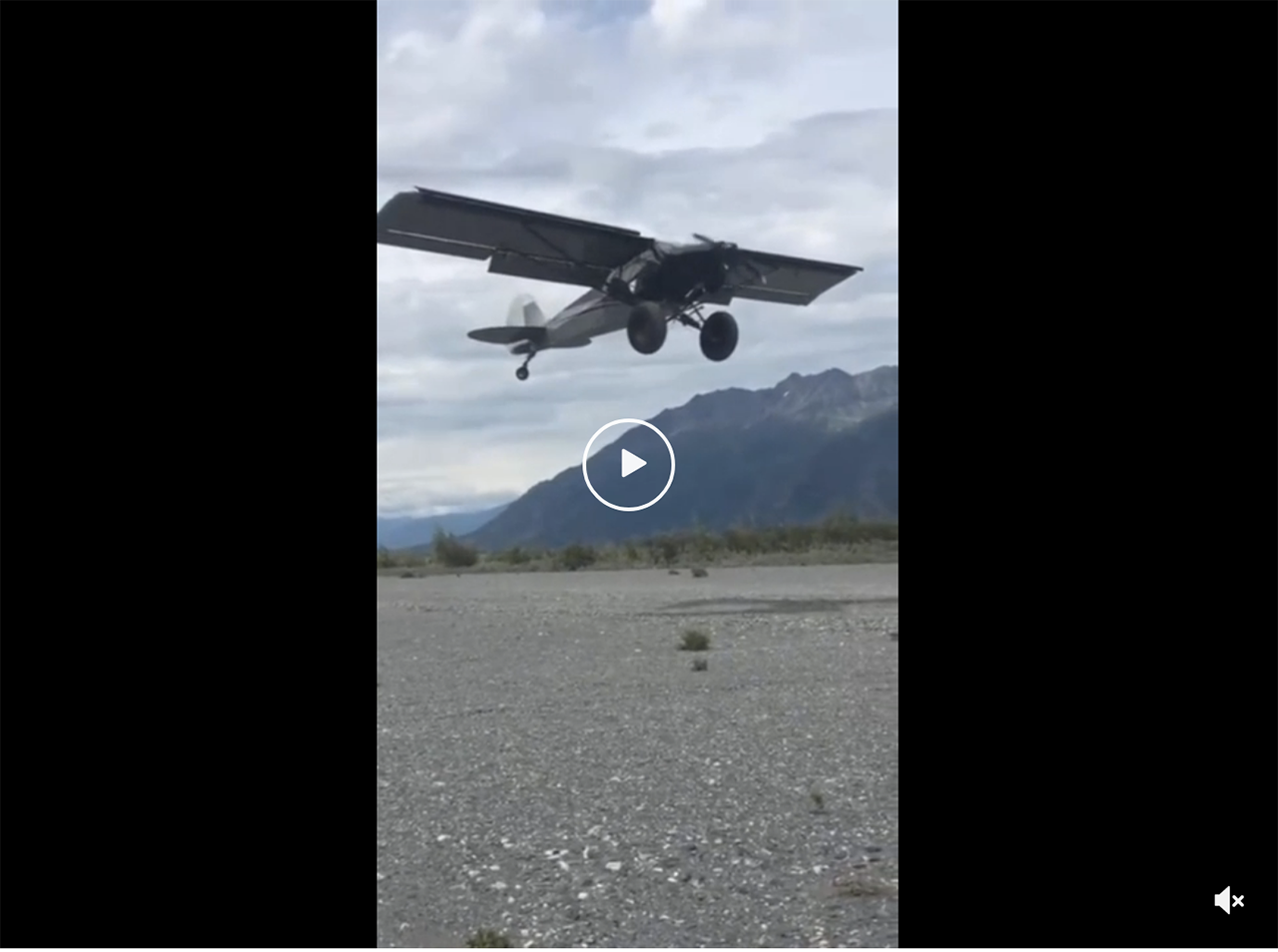 Super Cub Near Vertical Landing