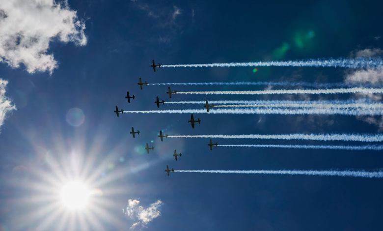 Warbird formation - Oshkosh AirVenture Tuesday 2022