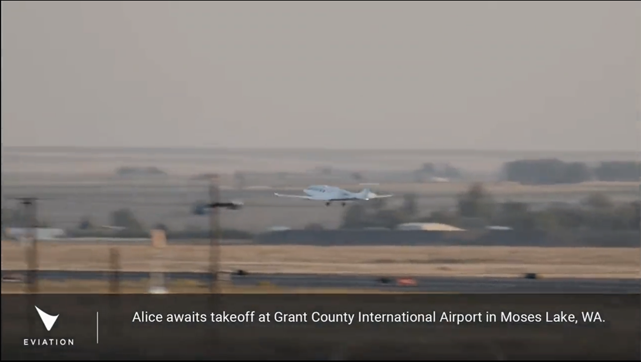 First Flight of Eviation's Alice