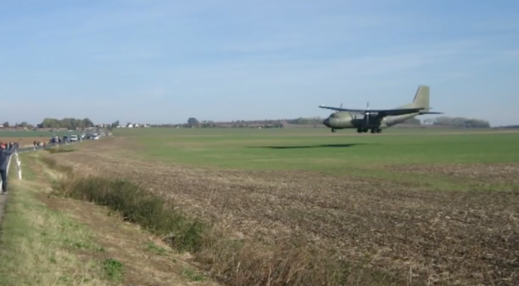C-160 short landing