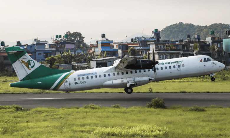 The Yeti Airlines ATR-72 at the old Pokhara Airport eight months before the crash. Photo by TMLN123.