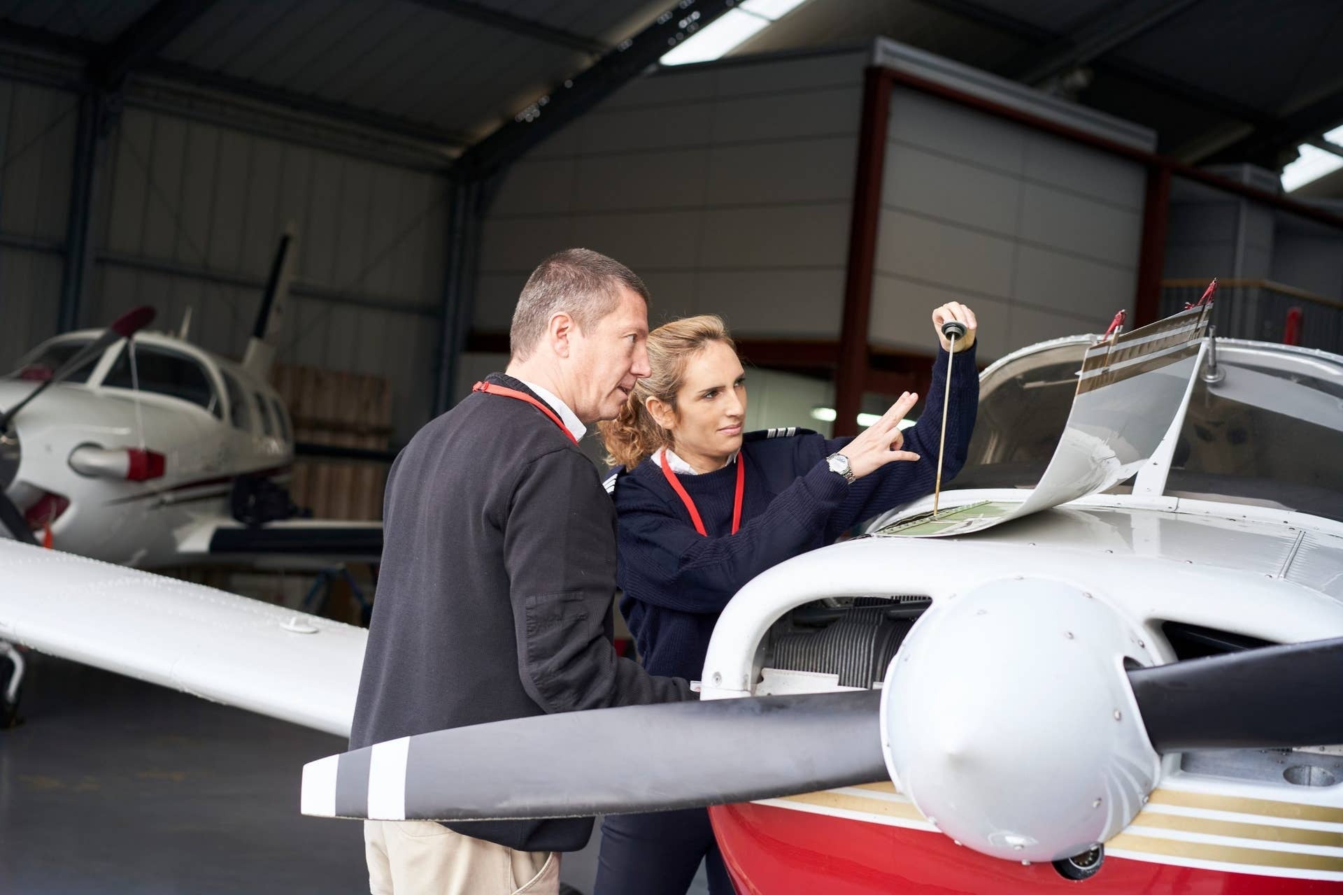 Inspecting a plane
