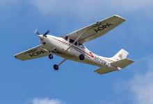 AOPA's C182 departs KFDK. Photo by Acroterion.