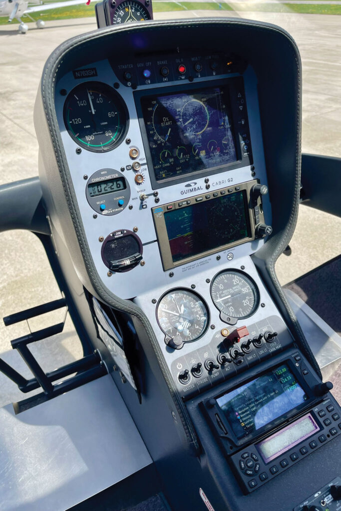 Students might find the instrument layout replicates that of a helicopter for a commercial operator.