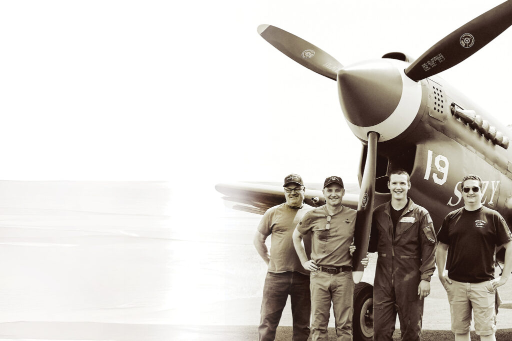 The Hangar 180 team, led by Gary Peters, maintains a fleet of historic and modern-day aircraft. [Credit: Cayla McLeod]